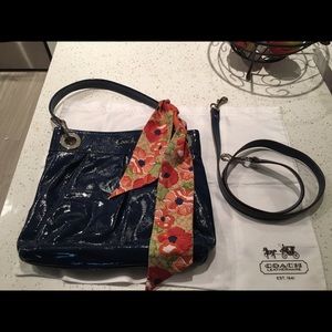 COACH body bag with scarf.